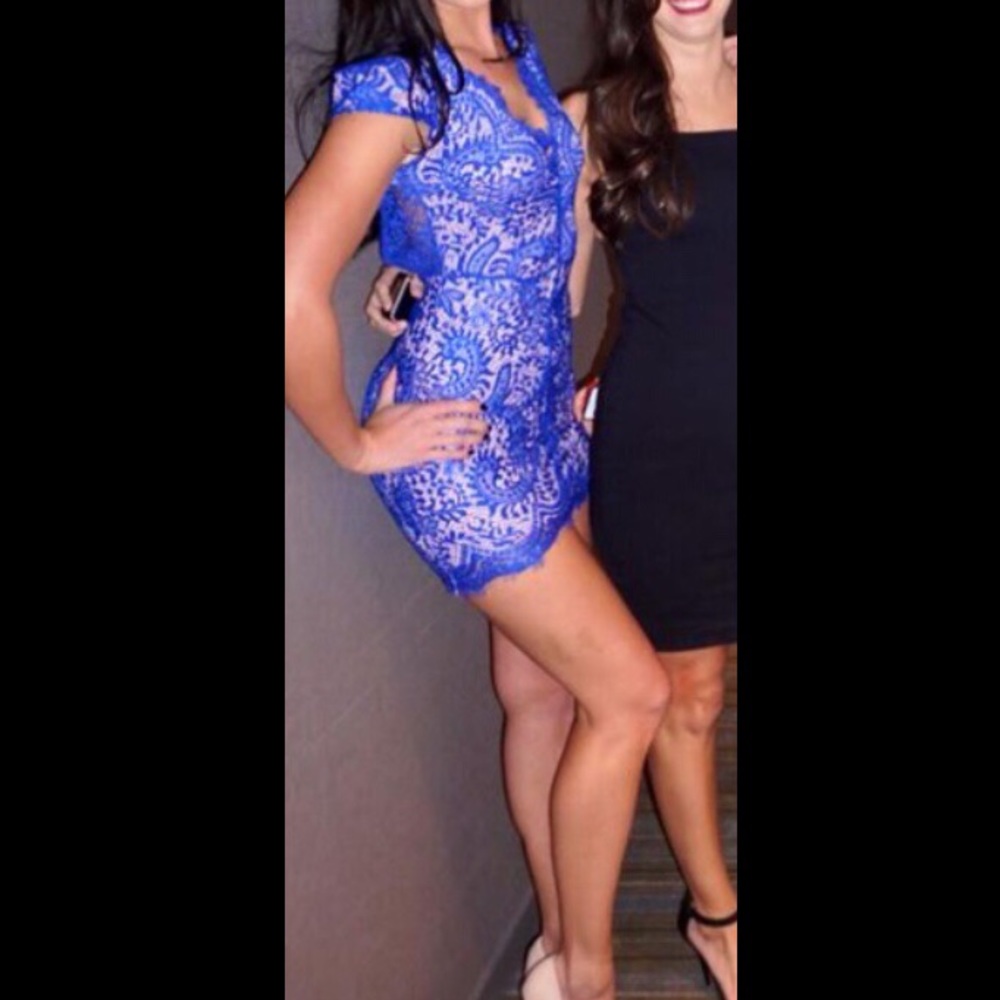 Royal blue dress